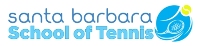 Logo of Santa Barbara School Of Tennis (at Elings Park - Santa Barbara, CA): top quality tennis instructions and an environment where players can learn to compete, win, and enjoy the game of tennis.