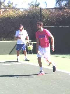 Dimitar Yazadzhiev working with Grigor Dimitrov